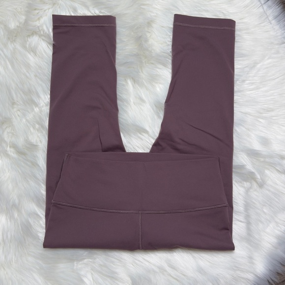 LULULEMON Wunder Under Crop Hi-Rise 21" Antique Bark Mauve Purple - Picture 3 of 4